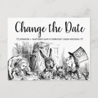 Alice in Wonderland Wedding Change the Date