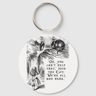 Alice in Wonderland - We're all mad here Keychain