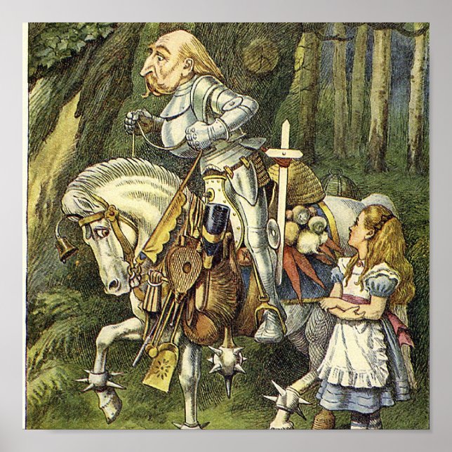 Alice in Wonderland White Knight Print (Front)