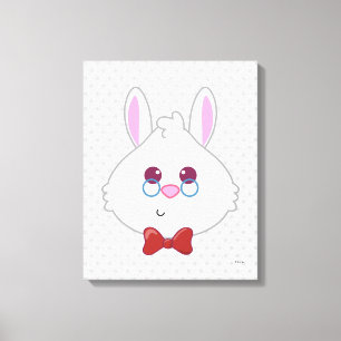 Alice in Wonderland   White Rabbit Emoji 4 Canvas Print