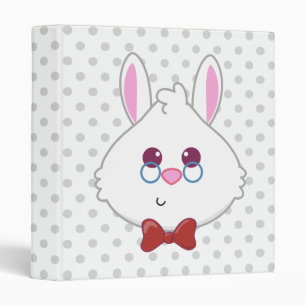 Alice in Wonderland   White Rabbit Emoji Binder