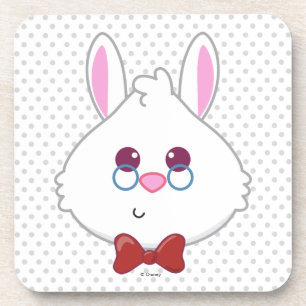 Alice in Wonderland   White Rabbit Emoji Coaster