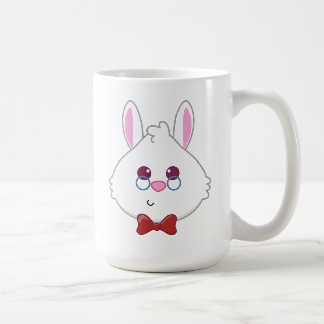 Alice in Wonderland | White Rabbit Emoji Coffee Mug (Right)
