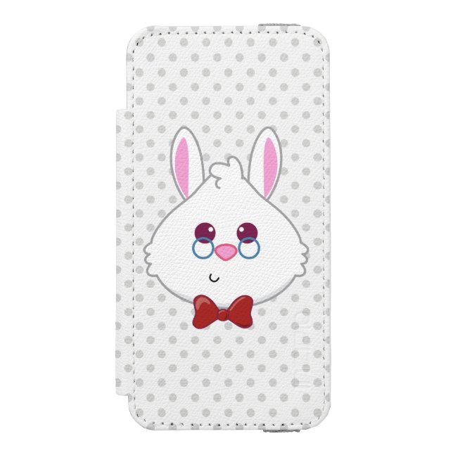 Alice in Wonderland | White Rabbit Emoji Incipio iPhone Wallet Case (Folio Front)