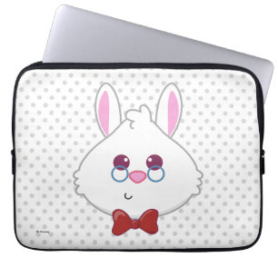 Alice in Wonderland White Rabbit Emoji Laptop Sleeve