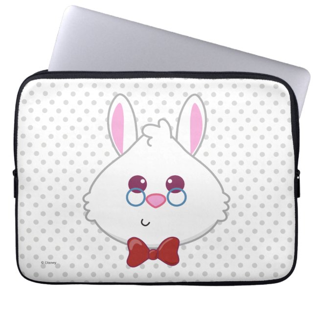 Alice in Wonderland | White Rabbit Emoji Laptop Sleeve (Front)
