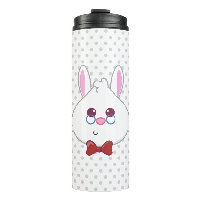 Alice in Wonderland | White Rabbit Emoji Thermal Tumbler (Front)