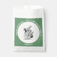 Alice in Wonderland White Rabbit Herald Birthday