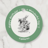 Alice in Wonderland White Rabbit Herald Birthday