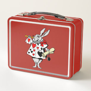 Alice in Wonderland White Rabbit  Metal Lunch Box