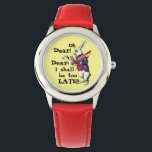 Alice In Wonderland White Rabbit Quotes Watch<br><div class="desc">Alice In Wonderland White Rabbit Quotes Watch - Oh dear oh dear don't miss this one! Full of charm and character this watch is inspired by the white rabbit from the Alice in Wonderland book. This awesome Alice In Wonderland wrist watch features the white rabbit in the classic scene where...</div>