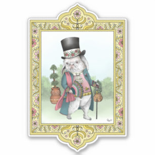 Alice in Wonderland White Rabbit Wearing Clothes