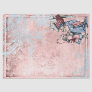 Alice in Wonderland with Duchess Pink Decoupage Tissue Paper