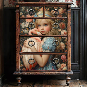 Alice in Wonderland with Flamingo Tissue Paper