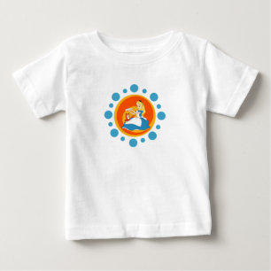 Alice in Wonderland's Alice and Dinah in Circle Baby T-Shirt