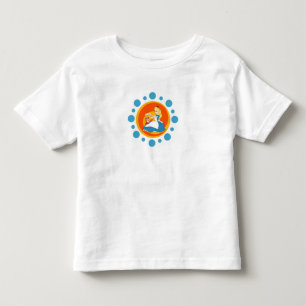 Alice in Wonderland's Alice and Dinah in Circle Toddler T-shirt