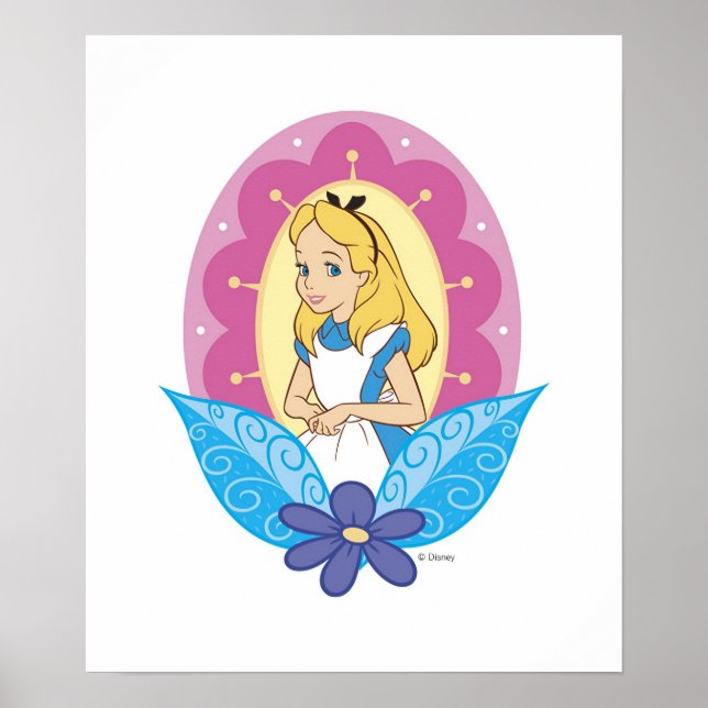 Alice in Wonderland's Alice Disney Poster (Front)