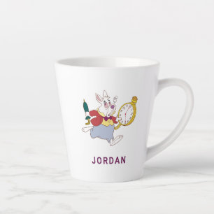 Alice in Wonderland's White Rabbit Running Disney Latte Mug