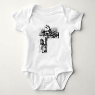 Alice in Wondlerand, Humpty Dumpty with Alice Baby Bodysuit
