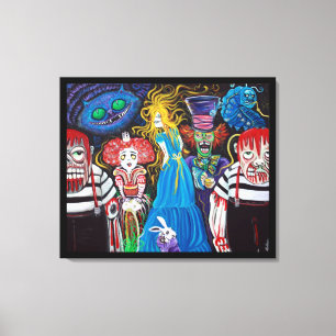 Alice in Zombieland Canvas Print