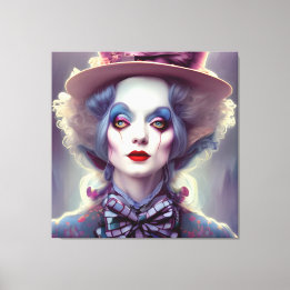 Alice IS the Hatter Canvas Print