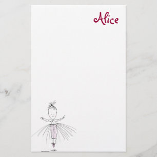 Alice - Little Dancer Personalized Stationery