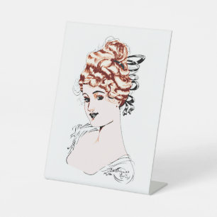 Alice M. McPherrin by Russell L. Swigert 1917 art  Pedestal Sign