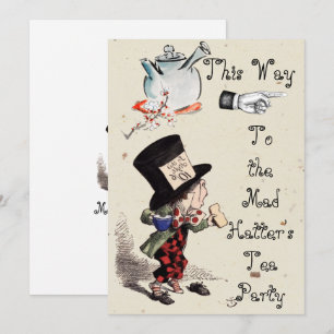 Alice -  Mad Hatter Tea Party 1865  Card
