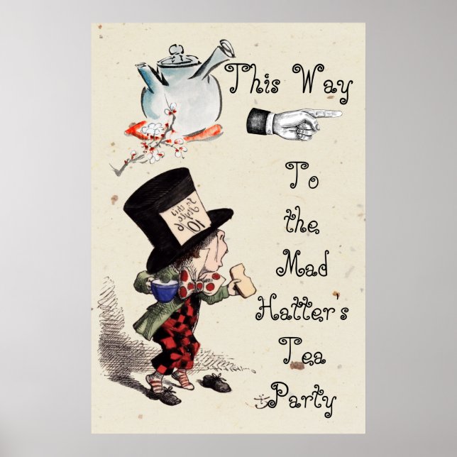Alice -  Mad Hatter Tea Party 1865  Poster (Front)