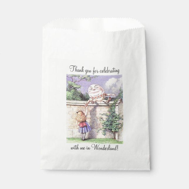 Alice Meets Humpty Dumpty Favour Bag (Front)