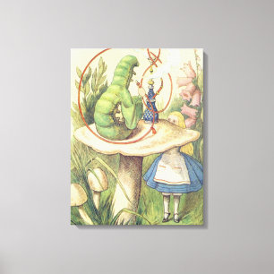 Alice Meets the Caterpillar Canvas Print