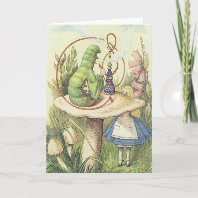 Alice Meets the Caterpillar Card (Front)