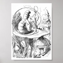 Alice Meets the Caterpillar Poster
