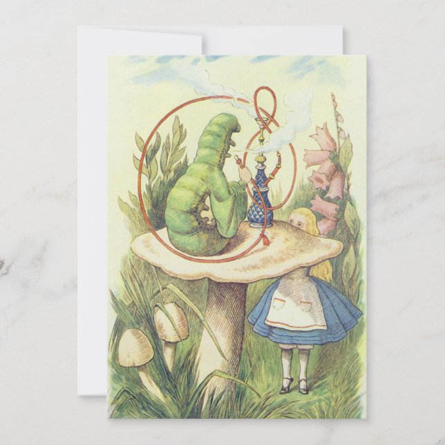 Alice Meets the Caterpillar Thank You Card (Front)