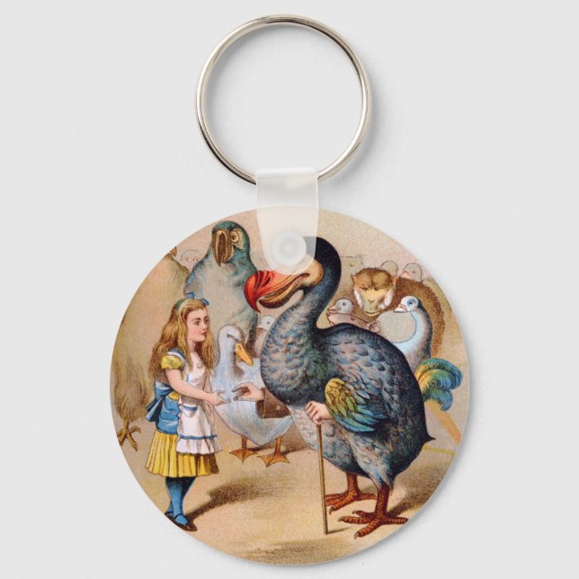 ALICE MEETS THE DODO BIRD KEYCHAIN (Front)