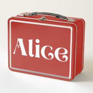 Alice  metal lunch box