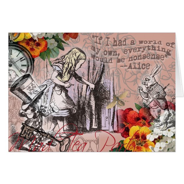 Alice nonsense curtain wonderland (Front Horizontal)