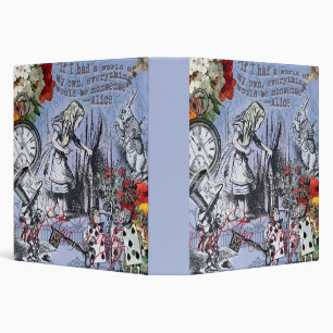 Alice nonsense curtain wonderland classic binder