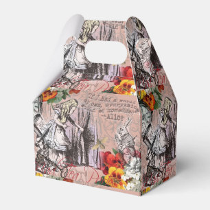 Alice nonsense curtain wonderland classic favor box