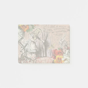 Alice nonsense curtain wonderland post-it notes