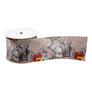 Alice nonsense curtain wonderland satin ribbon