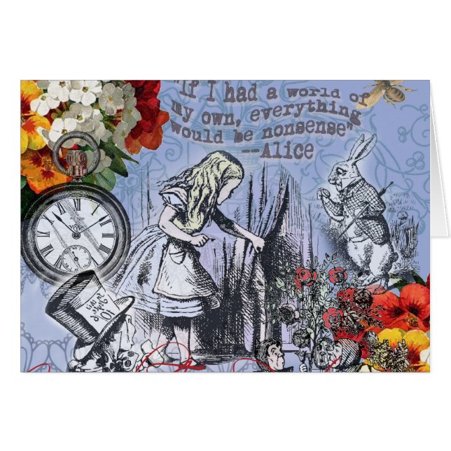 Alice nonsense rideau merveilleux - Bleu (Devant horizontal)