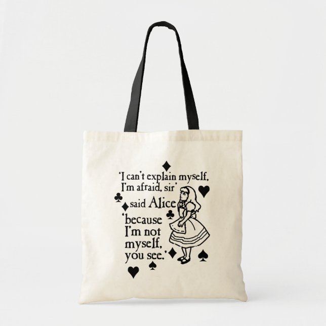 Alice Not Myself Tote Bag (Front)