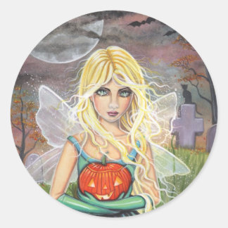 Alice on Halloween Stickers by Molly Harrison