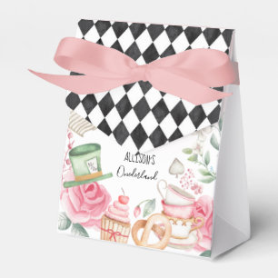 Alice Onederland Mad Tea Party Girl First Birthday Favor Box