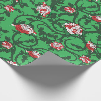 Alice painted roses wrapping paper