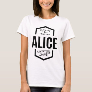 Alice Personalized Name Birthday T-Shirt