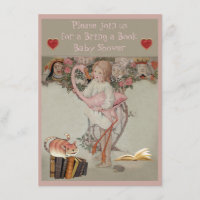 Alice & Pink Flamingo Bring a Book Baby Shower