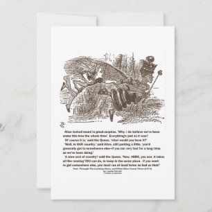 Alice Queen Running Twice As Fast Stay Same Place