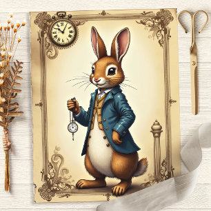 Alice Rabbit Portrait Scrapbook Papier